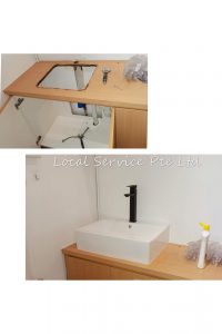 Replace Basin And Re-silicon At BreadTalk Building