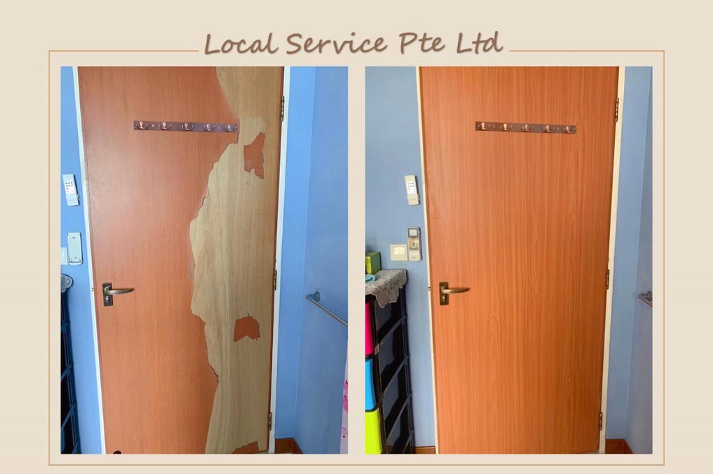 Re-laminate bedroom door