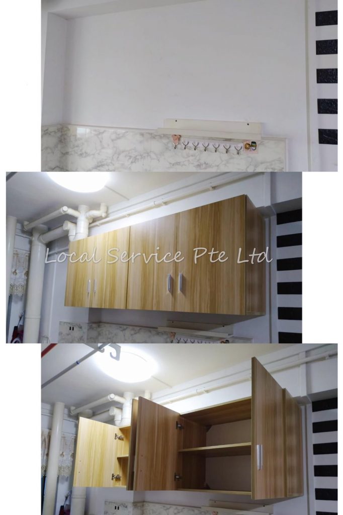mount kitchen cabinet