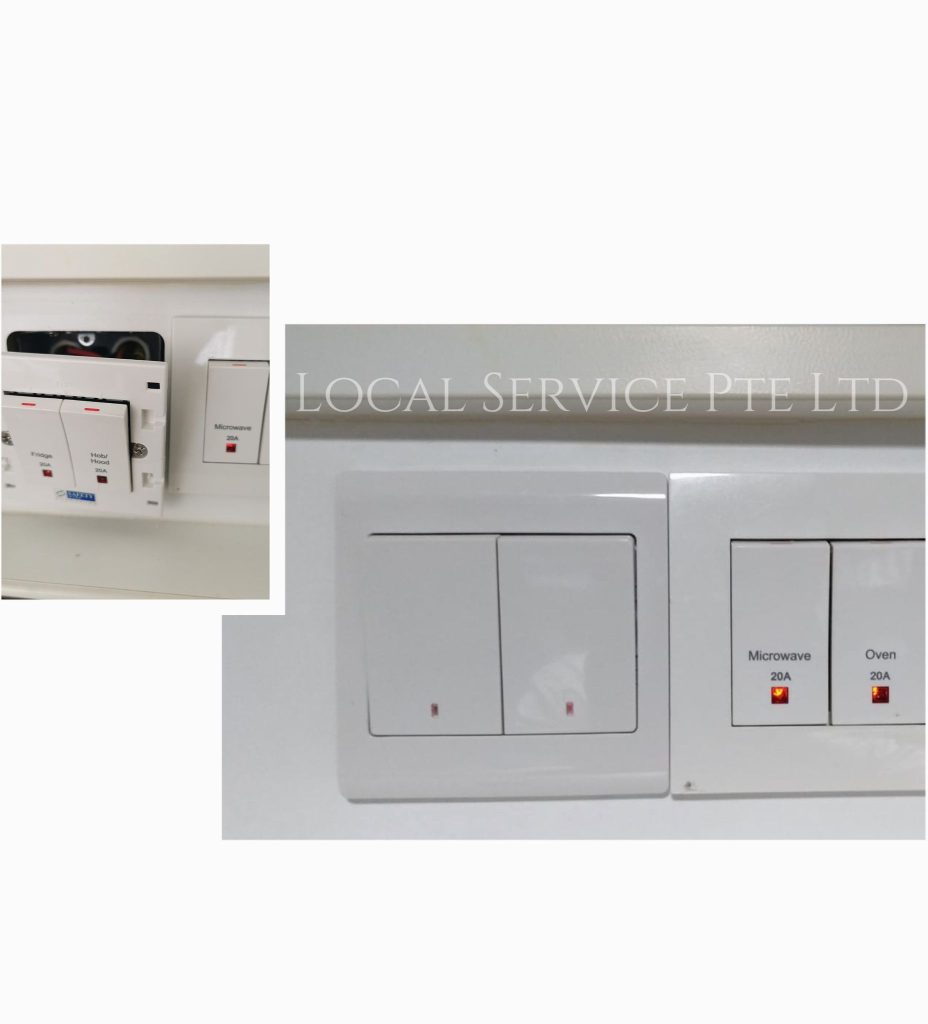 Supply And Replace 2x20A Switch Faceplate